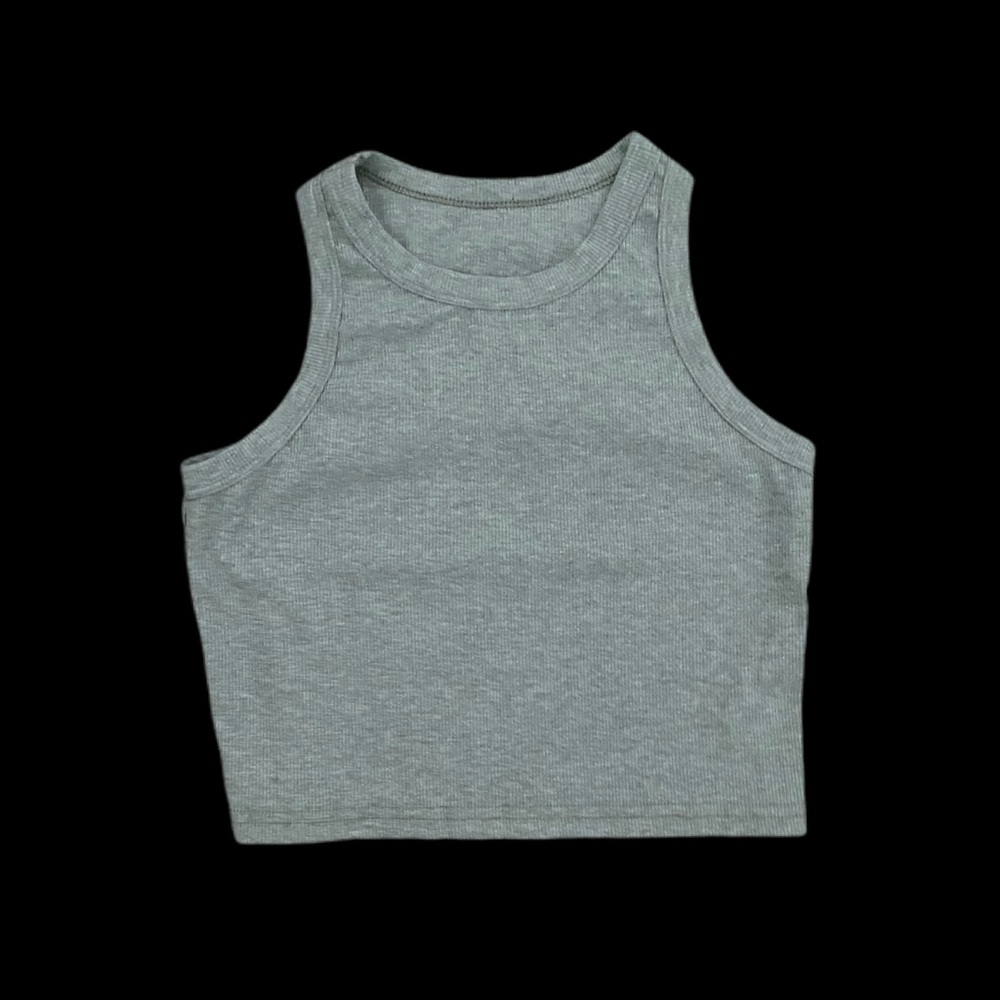 Gray ribbed tank